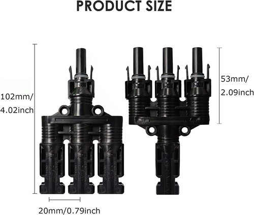 Solar panel connectors - 3,