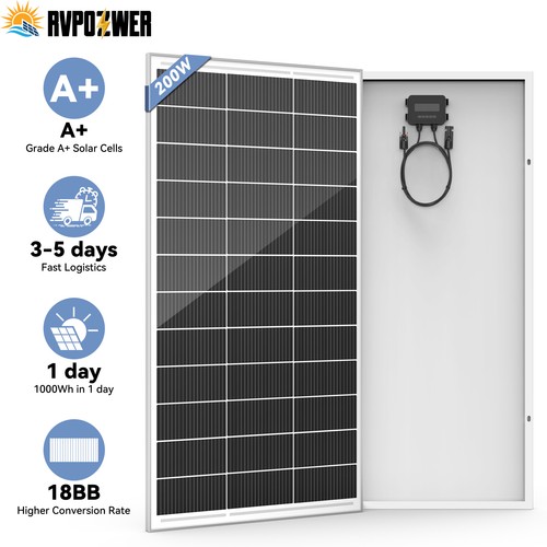 200w 12v solar - 12v, 18bb