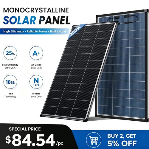 Bifacial 200w watt - watt, panel